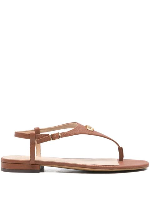 Lauren Ralph Lauren buckle-fastening leather sandals - Brown - zdjęcie produktu nr 1