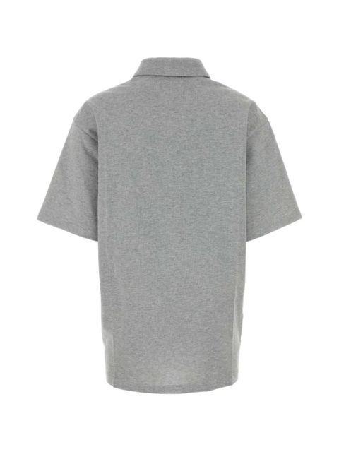 Miu Miu oversize zip-polo shirt - Grey - zdjęcie produktu nr 2