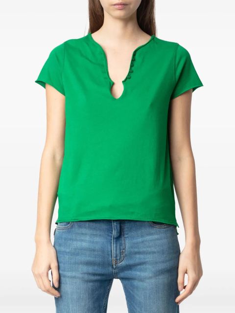 Zadig&Voltaire Henley T-shirt - Green