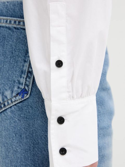 Karl Lagerfeld Jeans koszula damskie kolor czarny regular z kołnierzykiem klasycznym A3W11006