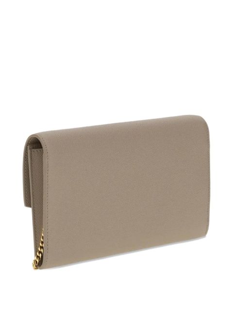 Saint Laurent Uptown envelope leather clutch bag - Neutrals - zdjęcie produktu nr 2