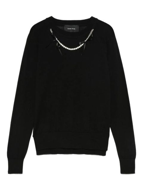 Simone Rocha pearl-embellished sweater - Black - zdjęcie produktu nr 1