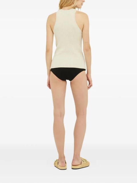 Alanui ribbed finest tank top - Neutrals