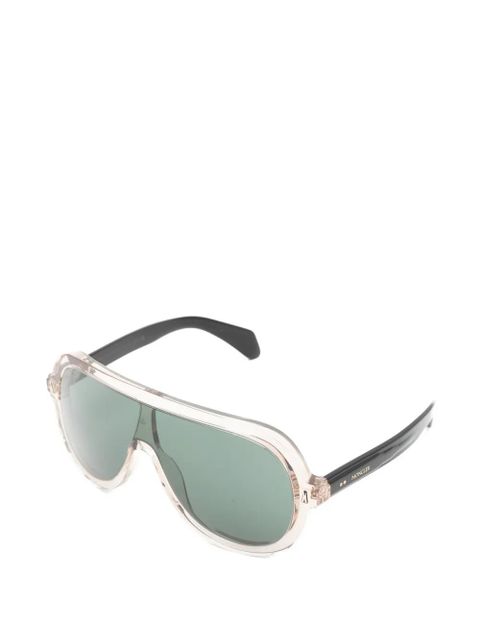 Moncler Eyewear Sunsette transparent-frame geometric-frame sunglasses - Neutrals - zdjęcie produktu nr 2