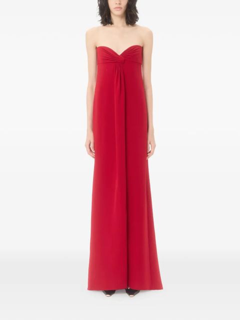 Valentino Garavani cady couture long dress - Red