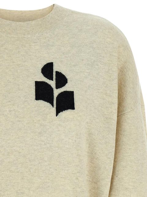 MARANT ÉTOILE Marisans logo-intarsia crew-neck sweater - Grey