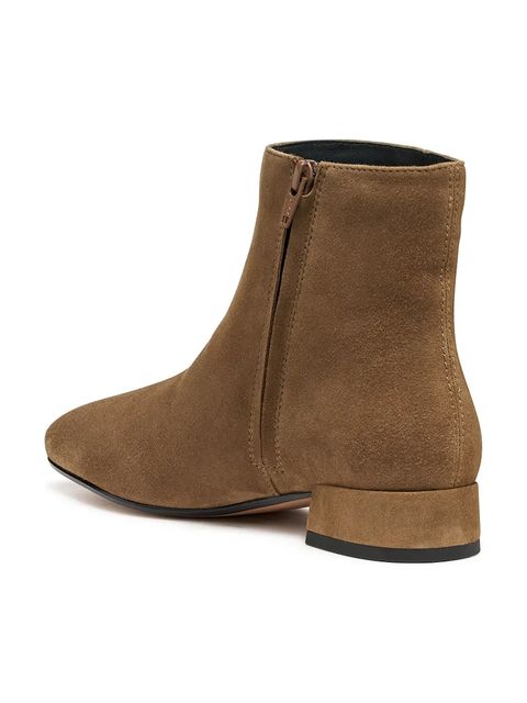 Geox botki zamszowe D DHYALMA damskie kolor brązowy na płaskim obcasie D561NA 000ZT C6372 - zdjęcie produktu nr 2