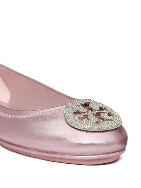 Tory Burch Minnie travel ballerina shoes - Pink - zdjęcie produktu nr 2