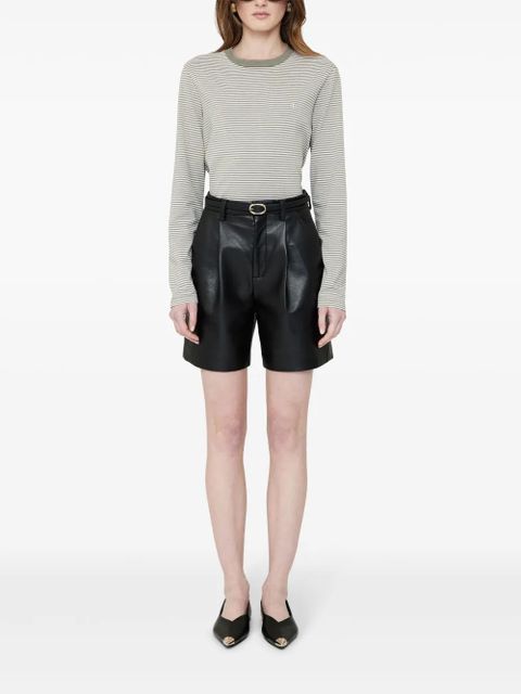 ANINE BING Rylan striped crew-neck T-shirt - White