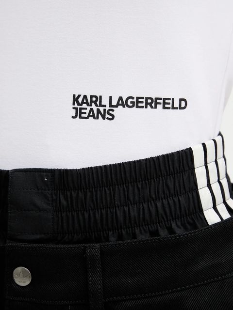 Karl Lagerfeld Jeans top damskie kolor biały A3W17047