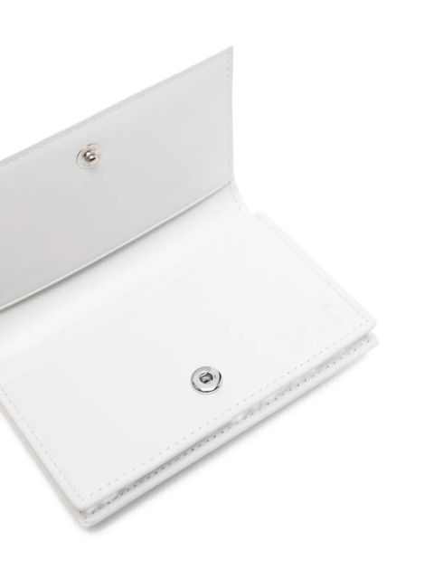 Diesel oval-plaque wallet - White