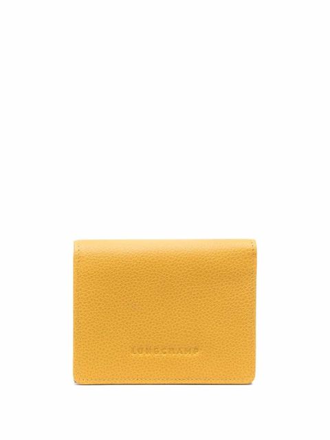 Longchamp Le Foulonné grained leather purse - Yellow - zdjęcie produktu nr 1