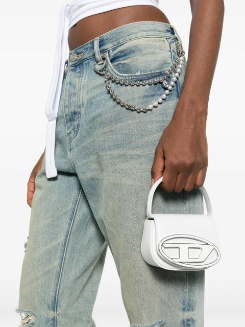 Diesel mini 1Dr Xs logo-plaque tote bag - White - zdjęcie produktu nr 2