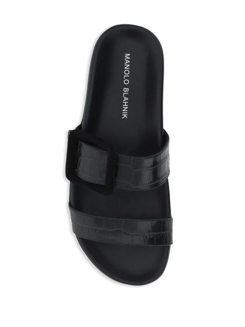 Manolo Blahnik Mayfu mules - Black