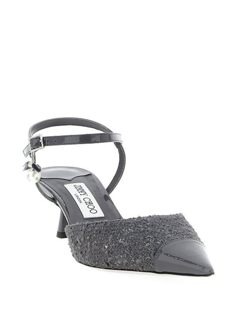 Jimmy Choo Aren pearl-pendant pumps - Grey - zdjęcie produktu nr 2