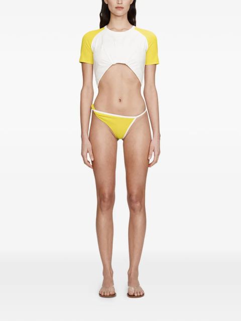 Christopher Esber tucked ringer jersey T-shirt - White - zdjęcie produktu nr 2