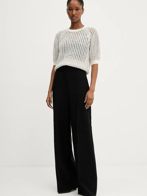 BOSS sweter z domieszką wełny damskie kolor beżowy 50546451 - zdjęcie produktu nr 2