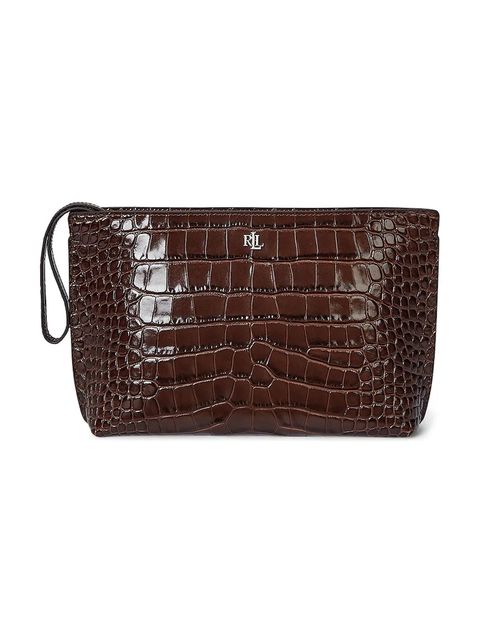 Lauren Ralph Lauren kopertówka skórzana kolor brązowy 432969466 - zdjęcie produktu nr 2