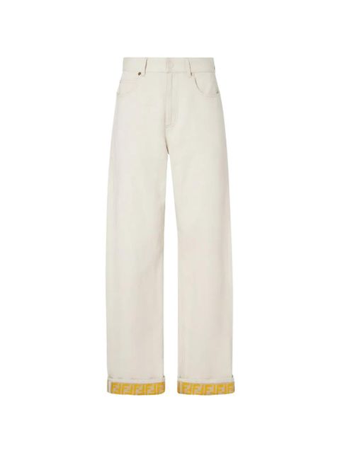 FENDI straight leg jeans - Neutrals - zdjęcie produktu nr 1