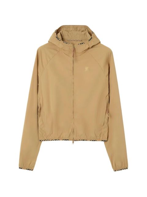 Burberry stretch nylon hooded jacket - Neutrals - zdjęcie produktu nr 1