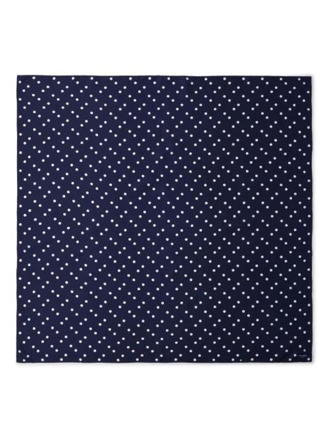 Prada printed silk twill scarf - Blue - zdjęcie produktu nr 1