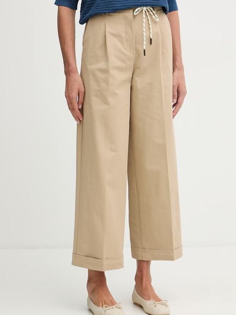 United Colors of Benetton spodnie carrot damskie z bawełną - zdjęcie produktu nr 2