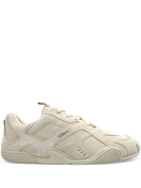 Versace suede sneakers - Neutrals