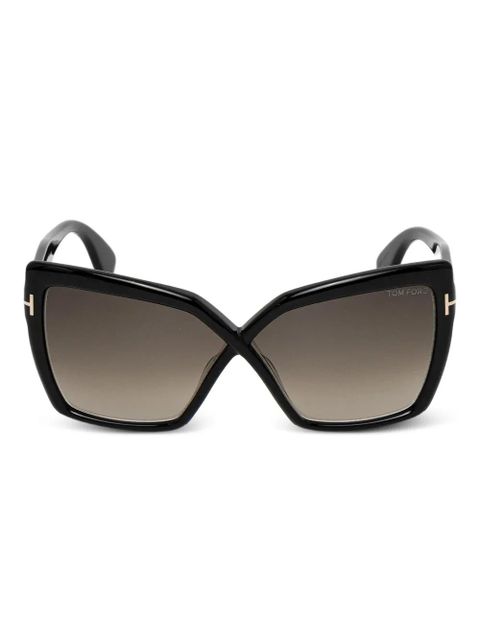 TOM FORD Eyewear geometric-frame sunglasses - Black - zdjęcie produktu nr 1