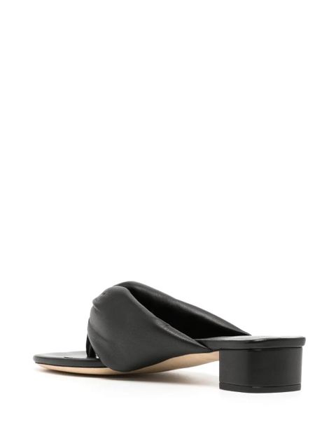 STAUD Dahlia 25mm leather sandals - Black
