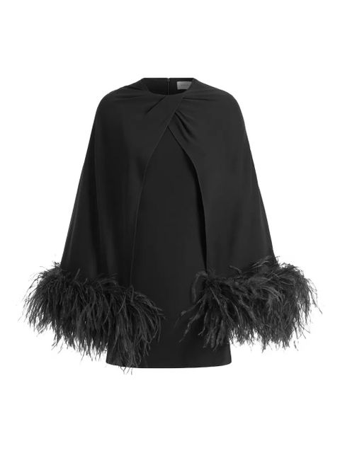 16Arlington feather trim mini dress - Black - zdjęcie produktu nr 1
