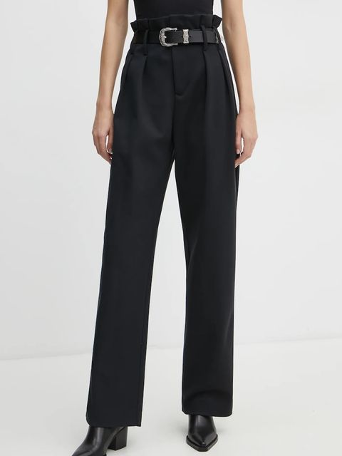 IRO spodnie damskie kolor czarny proste high waist WM23KOTEL - zdjęcie produktu nr 1