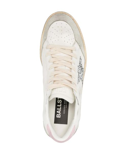 Golden Goose Ballstar low-top leather sneakers - White