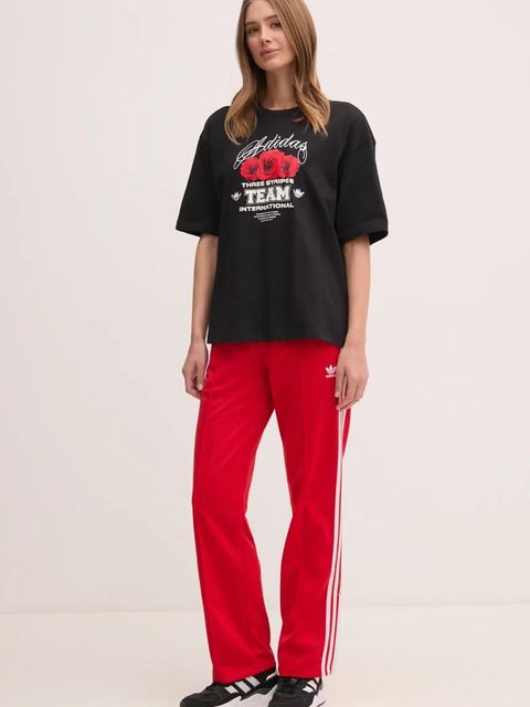 adidas Originals spodnie dresowe Firebird kolor czerwony z aplikacją IR8081