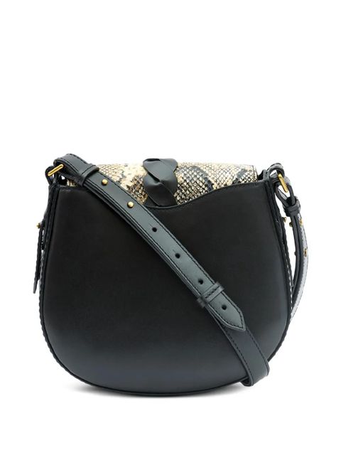 ISABEL MARANT small Altay snakeskin-effect crossbody bag - Black
