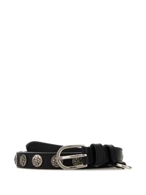 Prada leather belt - Black