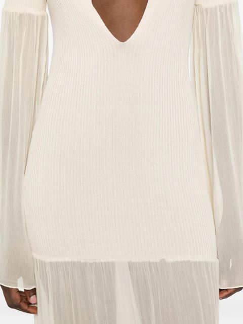 Aya Muse Calla cutout-detail maxi dress - Neutrals