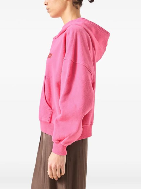 American Vintage Plizzy long-sleeve hoodie - Pink