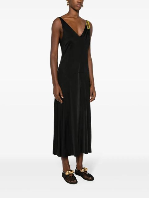 Lanvin eyelet-detailing dress - Black