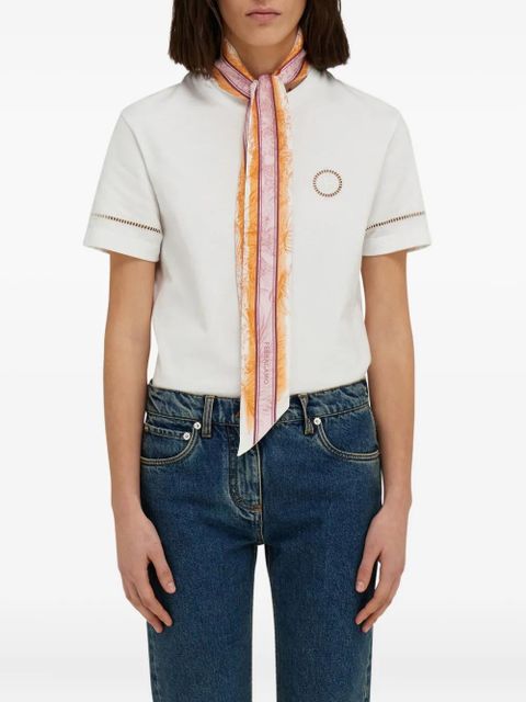 Ferragamo Gravure-print silk bandeau - Orange - zdjęcie produktu nr 2