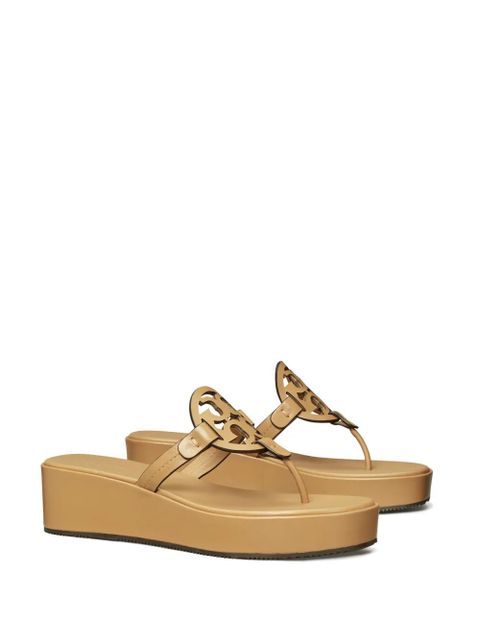 Tory Burch Miller 25mm leather slides - Neutrals