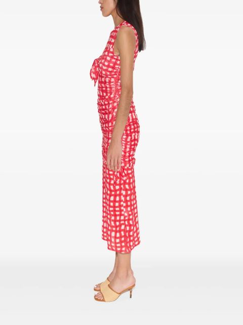 Simon Miller Sonora mesh midi dress - Red