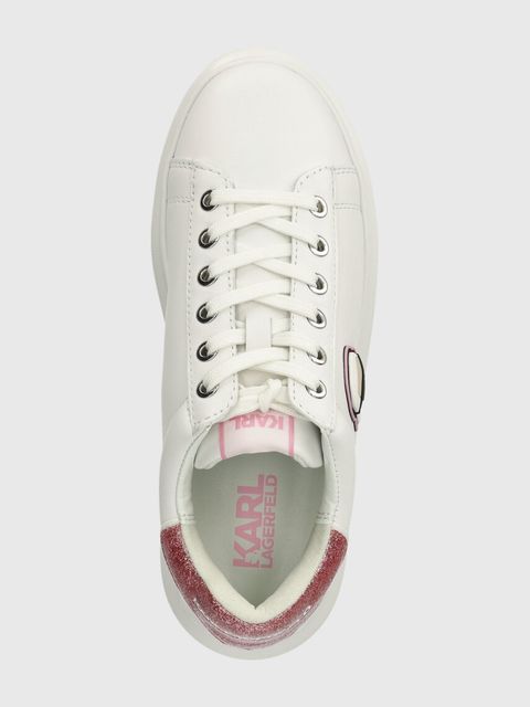 Karl Lagerfeld sneakersy skórzane KAPRI kolor biały KL62530N