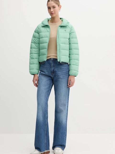 Calvin Klein Jeans kurtka kolor zielony przejściowa LV047C510G - zdjęcie produktu nr 2