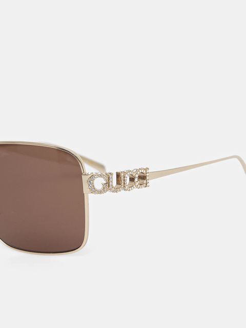 Gucci okulary przeciwsłoneczne damskie kolor złoty GG1937S