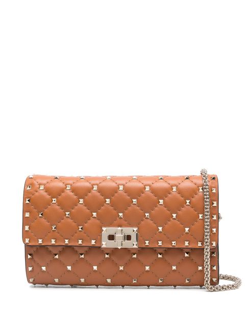 Valentino Garavani Ruckstud clutch bag - Brown - zdjęcie produktu nr 1