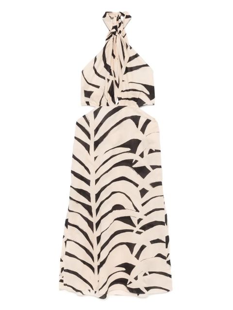 Johanna Ortiz The Rhythm Of Sea midi dress - Neutrals - zdjęcie produktu nr 2