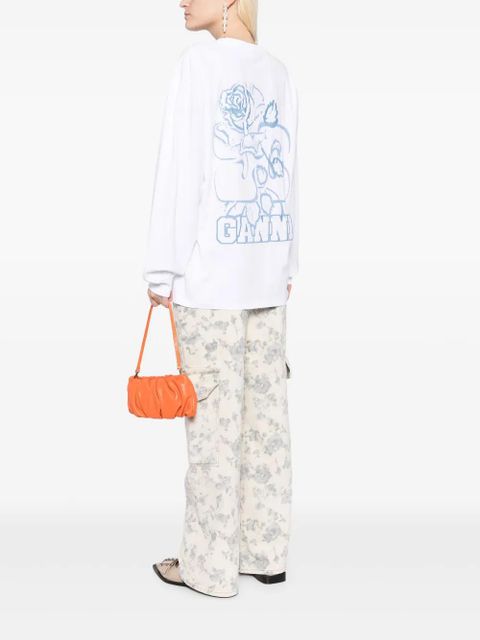 GANNI Future heavy cotton T-shirt - White - zdjęcie produktu nr 2