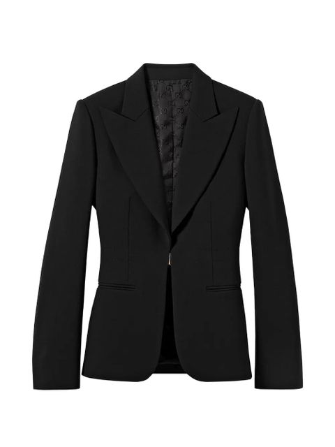 Gucci La Gallerista peak-lapel blazer - Black - zdjęcie produktu nr 1