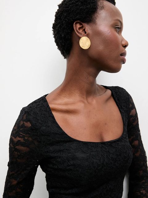 Answear.LAB sukienka kolor czarny maxi rozkloszowana