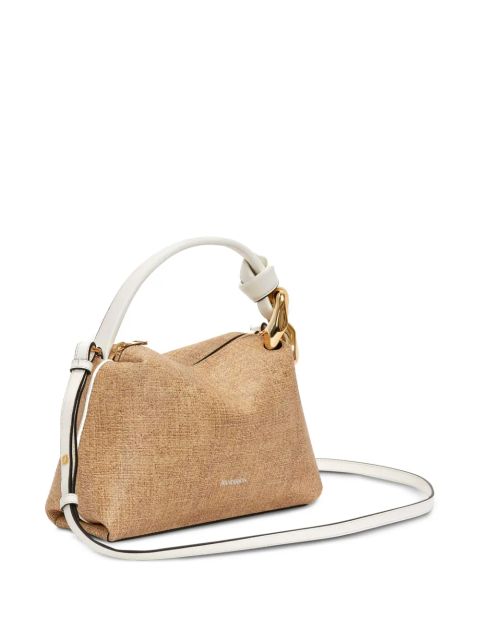 JW Anderson small JWA Corner leather tote bag - Neutrals
